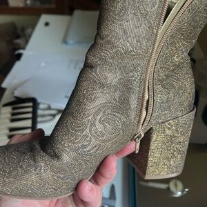 Carlos by Carlos Santana Metallic Ankle Booties